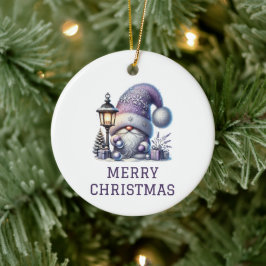 Lieve Kabouter Kerstmis Keramisch Ornament