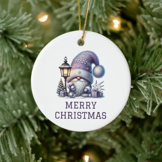 Lieve Kabouter Kerstmis Keramisch Ornament (Boom)
