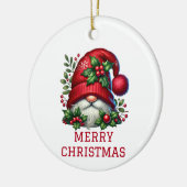 Lieve Kabouter Kerstmis Keramisch Ornament (Links)