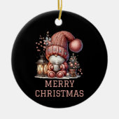 Lieve Kabouter Kerstmis Keramisch Ornament (Voorkant)