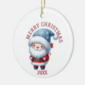 Lieve Kabouter Kerstmis Keramisch Ornament (Links)
