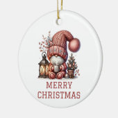 Lieve Kabouter Kerstmis Keramisch Ornament (Links)