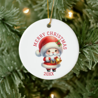 Lieve Kabouter Kerstmis Keramisch Ornament