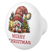 Lieve Kabouter Kerstmis Keramische Knop (Rechts)