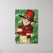 Lieve Kabouter Klaver Ierse Folklore Kunst Canvas Afdruk (Voorkant)