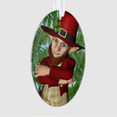 Lieve Kabouter Klaver Ierse Folklore Kunst Ornament (voorkant)