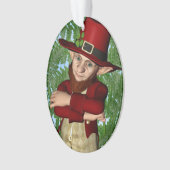 Lieve Kabouter Klaver Ierse Folklore Kunst Ornament (voorkant)