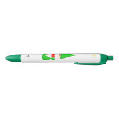 Lieve Kabouter met een Cadeau & Monogram Zwarte Inkt Pen (Bodem)