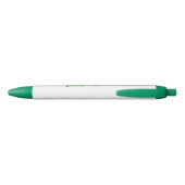 Lieve Kabouter met een Cadeau & Monogram Zwarte Inkt Pen (Achterkant)