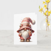 Lieve Kabouter Ondertekent Liefde Kaart (Gele Bloem)