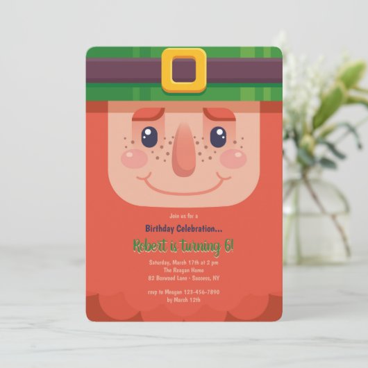 Lieve Kabouter Uitnodiging (Staand voorkant)