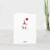 Lieve Kabouter Valentijn Feestdagen Kaart (Achterkant)