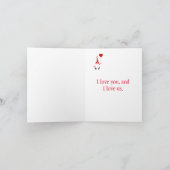 Lieve Kabouter Valentijn Feestdagen Kaart (Binnen)