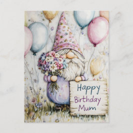 Lieve kabouter verjaardagsontwerp voor mama briefkaart