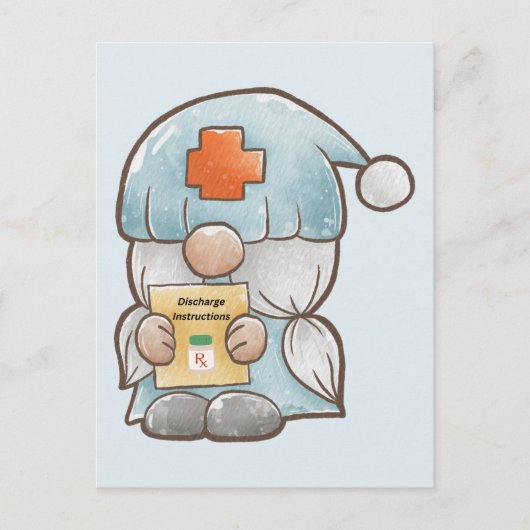 Lieve Kabouter Verpleegster Herstellen Briefkaart (Voorkant)