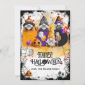 Lieve kabouters BOO Gelukkig Halloween  Feestdagenkaart (Voorkant)