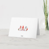 Lieve Kabouters Gepersonaliseerde Kerst Feestdagen Kaart (Achterkant)