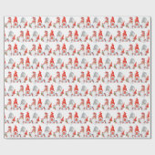 Lieve Kabouters Kerstmis Cadeaupapier (Vlak)