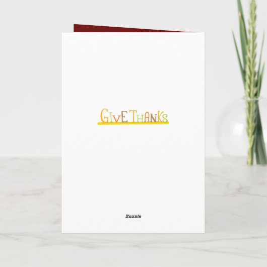 Lieve kalkoen dankdag 20XX Feestdagen Kaart (Achterkant)