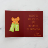 Lieve kalkoen dankdag 20XX Feestdagen Kaart (Binnen)