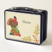 Lieve kalkoen met oogst Thanksgiving (Achterkant)