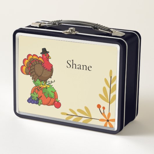 Lieve kalkoen met oogst Thanksgiving (Voorkant)