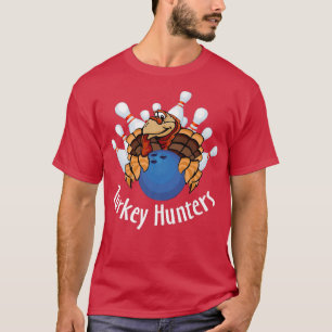 Lieve kalkoenjagers Bowling Bowler Fijne thanksgiv T-shirt