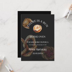 lieve Kanten Rand Cinnamon Roll Baby Shower Kaart