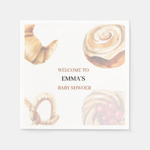 lieve Kanten Rand Cinnamon Roll Baby Shower Servet