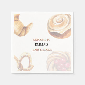 lieve Kanten Rand Cinnamon Roll Baby Shower Servet