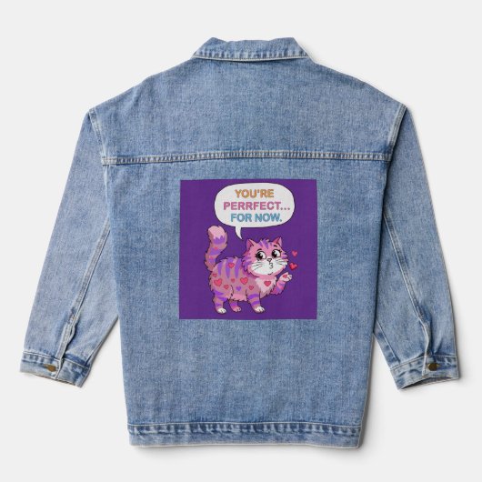 Lieve kat denim jacket (Achterkant)