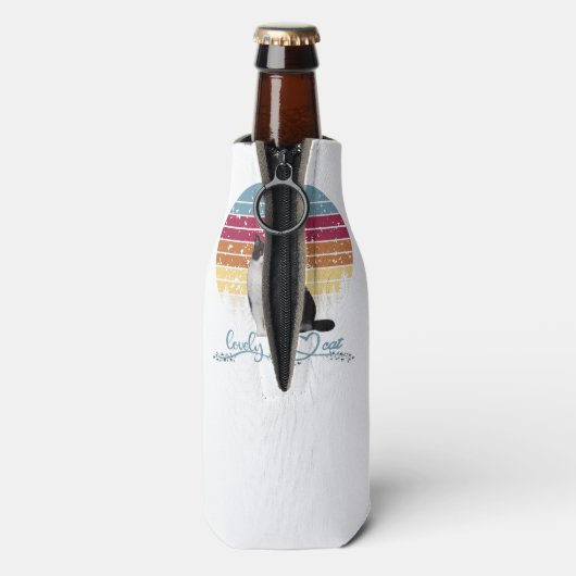 Lieve kat flesjeskoeler (Fles Achterkant)