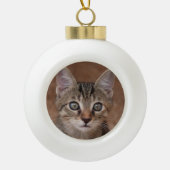 Lieve kat keramische bal ornament (Voorkant)