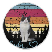 Lieve kat keramische knop (Voorkant)