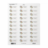 lieve kat Kerst vakantie retouradreslabels Etiket (Full Sheet)