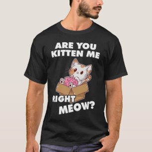 Lieve kat Kitten me rechts Meow RPG Dice Dungeons T-shirt