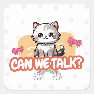 Lieve Kat Liefhebber Sticker kat vader kat moe