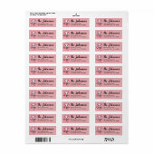 Lieve kat Valentijnsdag adres Etiket (Full Sheet)