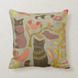 Lieve katten en vogels kussen