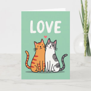 Lieve Katten Knuffel Verjaardagskaart Kaart