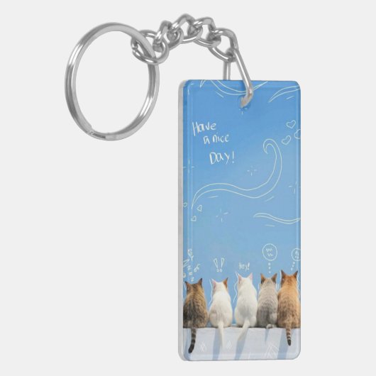 Lieve katten sleutelhanger (Voorkant Links)