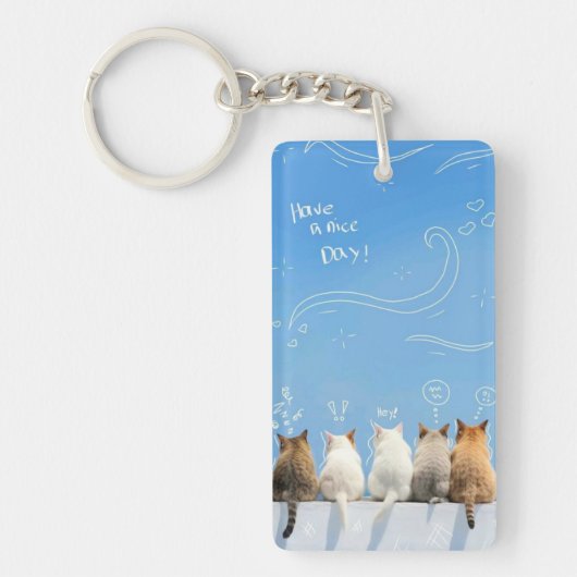 Lieve katten sleutelhanger (Voorkant)