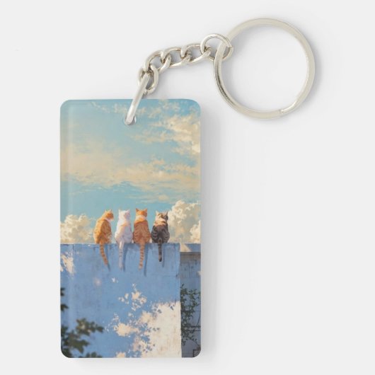 Lieve katten sleutelhanger (achterkant)