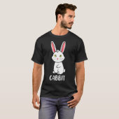 Lieve kattenhouder kleding kat konijn cabbit t-shirt (Voorkant volledig)