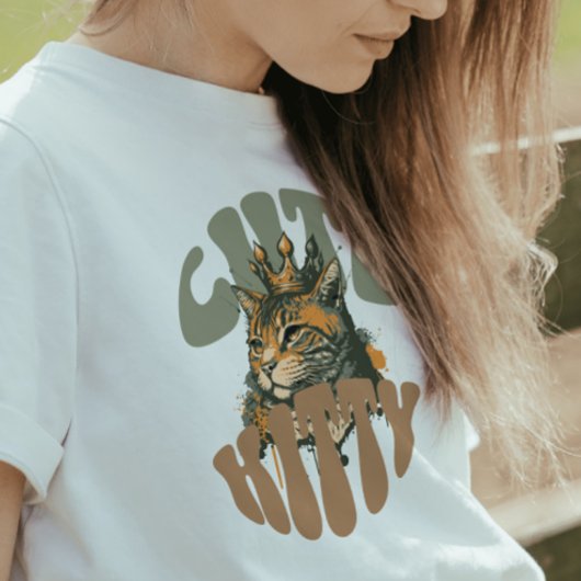 Lieve Kattenliefhebbers Koningin Tri-Blend Shirt
