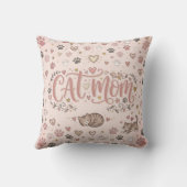 Lieve Kattenmoeder Decorative Zachte Roze Kussen (Achterkant)