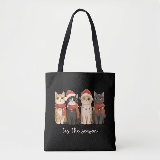 Lieve Kattenmoeder Kerstmis Kattenliefhebber Cadea Tote Bag (Voorkant)