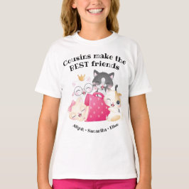 Lieve Kattenneven Maak de Beste Vrienden Aangepast T-shirt