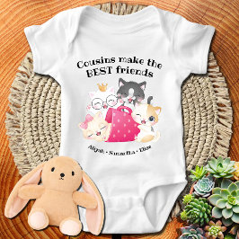 Lieve Kattenneven Maak de Beste Vrienden Custom Romper