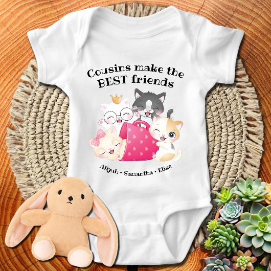 Lieve Kattenneven Maak de Beste Vrienden Custom Romper